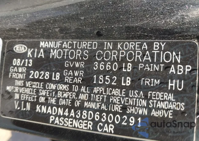 KNADN4A38D6300291: 43327172