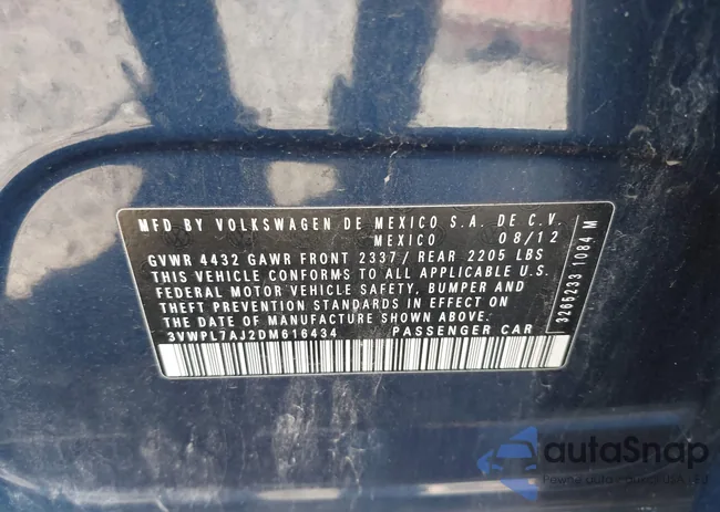 3VWPL7AJ2DM616434: 43327228