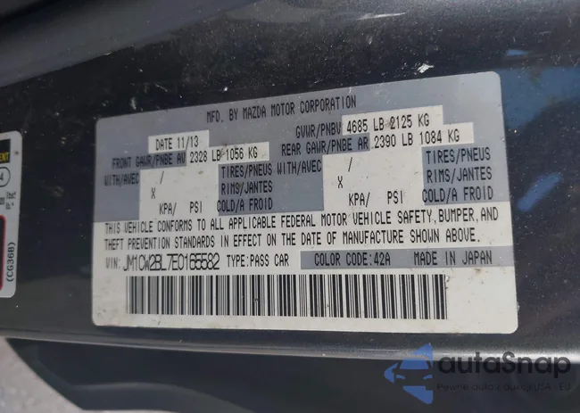 JM1CW2BL7E0165582: 43326433