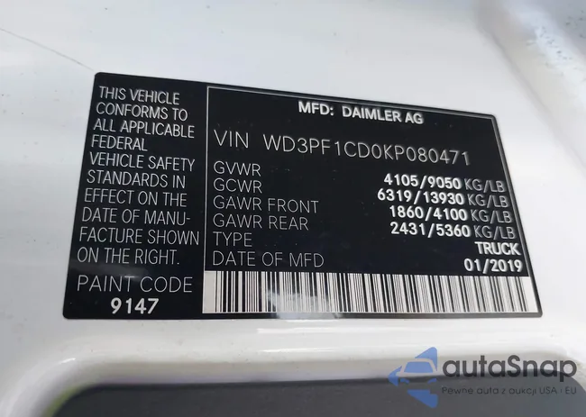 WD3PF1CD0KP080471: 43326455