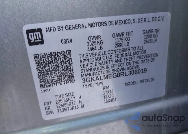 3GKALMEG8RL306019: 43326498