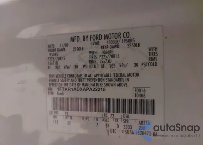 1FTKR1ADXAPA22215: 43326608