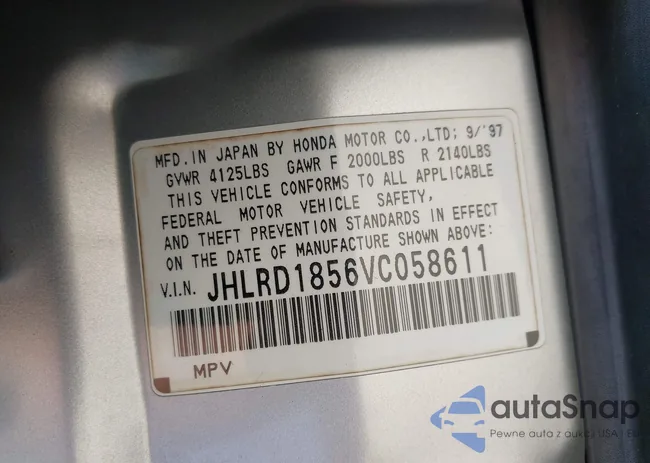 JHLRD1856VC058611: 43326635