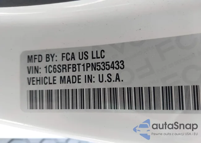 1C6SRFBT1PN535433: 43327790