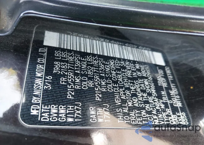 JN8AF5MR6GT609650: 43327806