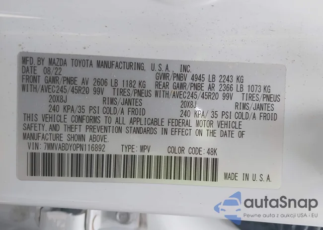 7MMVABDY0PN116892: 43327972