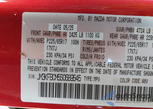 JM3KFBCM5S0689545: 43328006