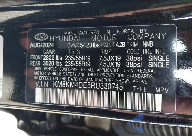 KM8KM4DE5RU330745: 43328096