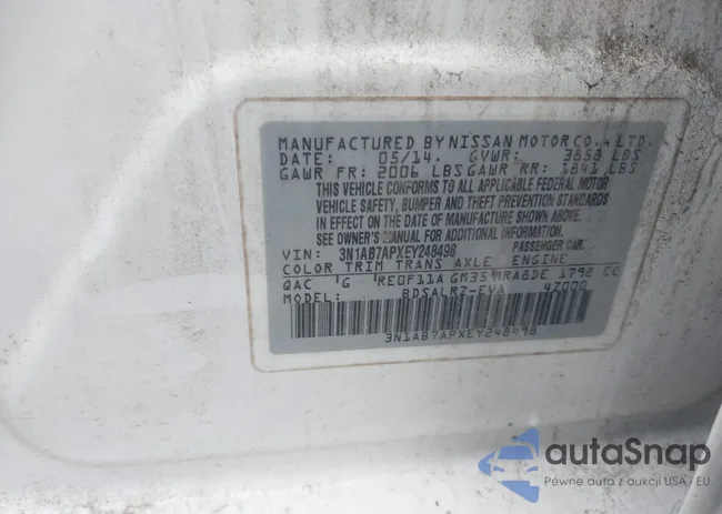 3N1AB7APXEY248498: 43328137