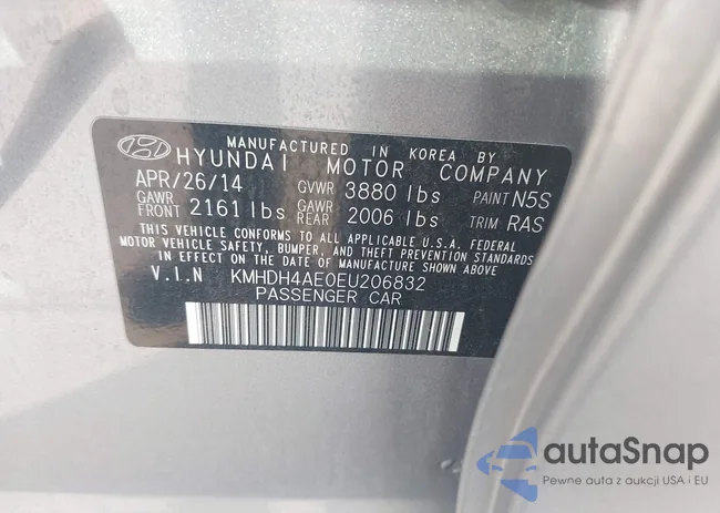 KMHDH4AE0EU206832: 43328154