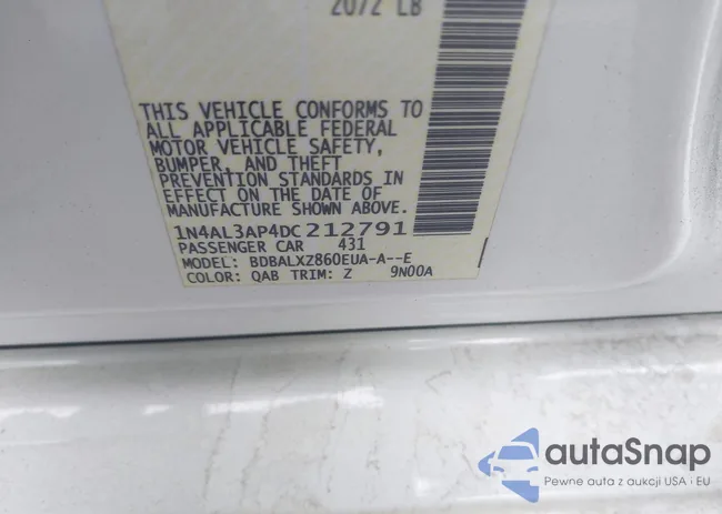 1N4AL3AP4DC212791: 43328209