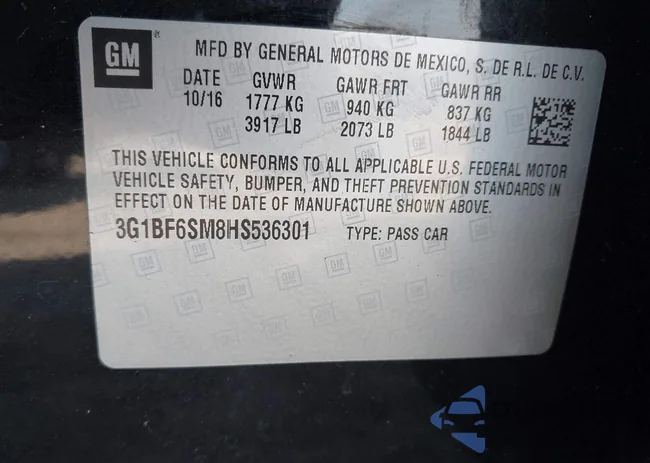 3G1BF6SM8HS536301: 43327381