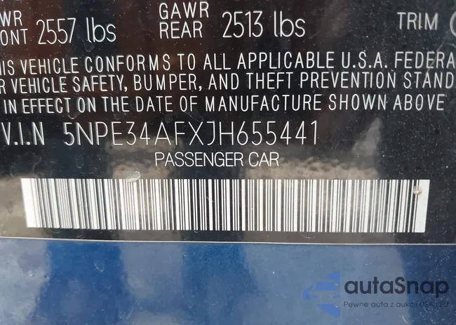 5NPE34AFXJH655441: 43327531