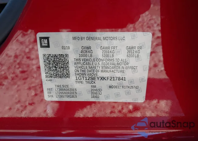 1GT12SEYXKF217841: 43327573