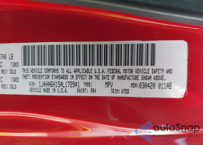 1J4HA6H15AL172941: 43327643