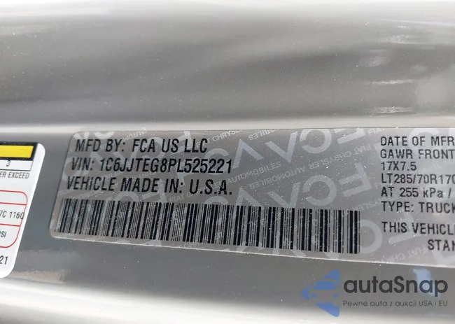 1C6JJTEG8PL525221: 43328856