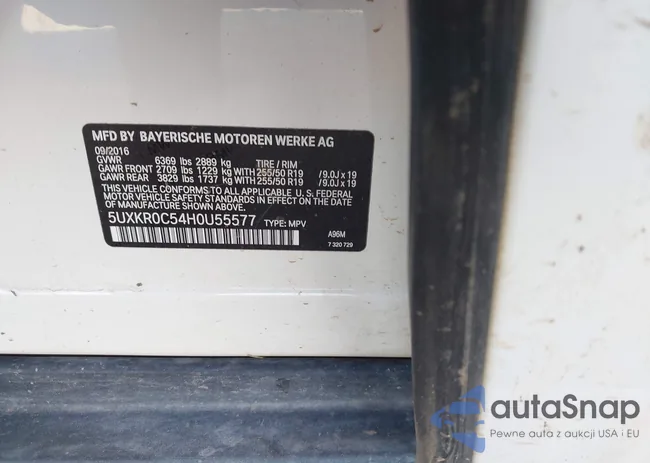 5UXKR0C54H0U55577: 43328890