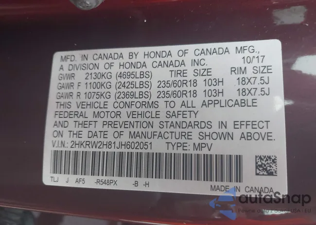 2HKRW2H81JH602051: 43328909