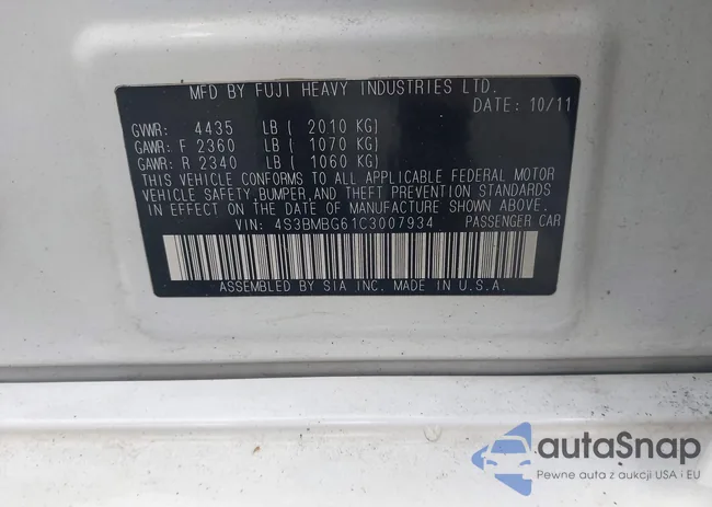 4S3BMBG61C3007934: 43328937