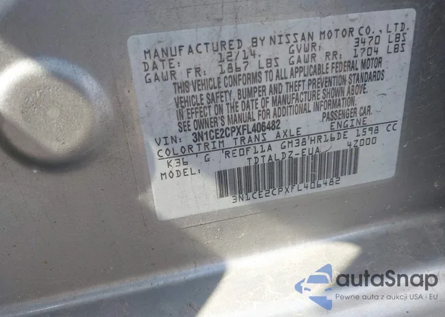 3N1CE2CPXFL406482: 43328969