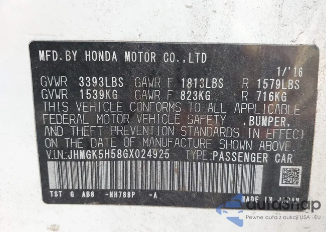 JHMGK5H58GX024925: 43328992