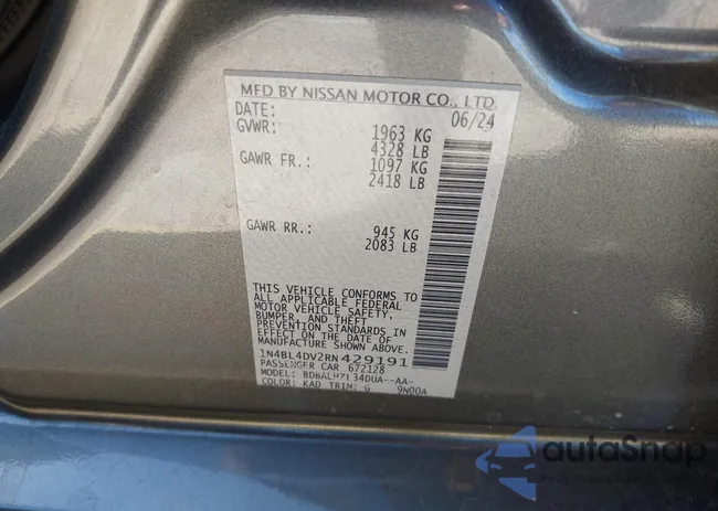 1N4BL4DV2RN429191: 43329014