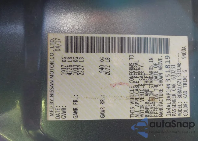 1N4AL3AP1HN351819: 43329212