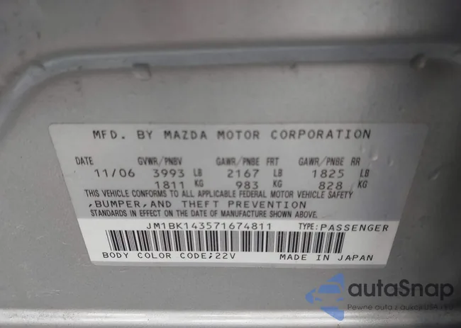 JM1BK143571674811: 43329235