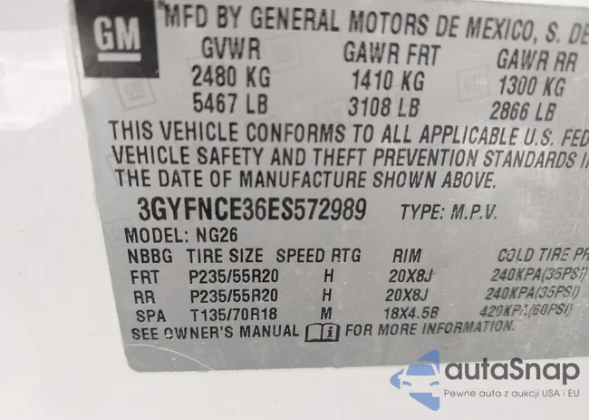 3GYFNCE36ES572989: 43328326