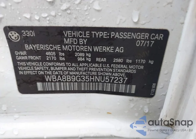 WBA8B9G35HNU57237: 43328359