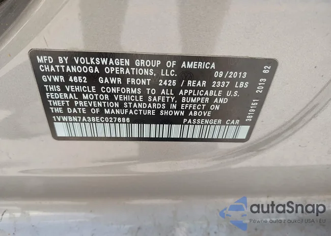 1VWBN7A38EC027686: 43328382