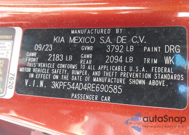 3KPF54AD4RE690585: 43328412