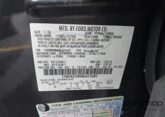 1FMDK02W08GA25685: 43328494