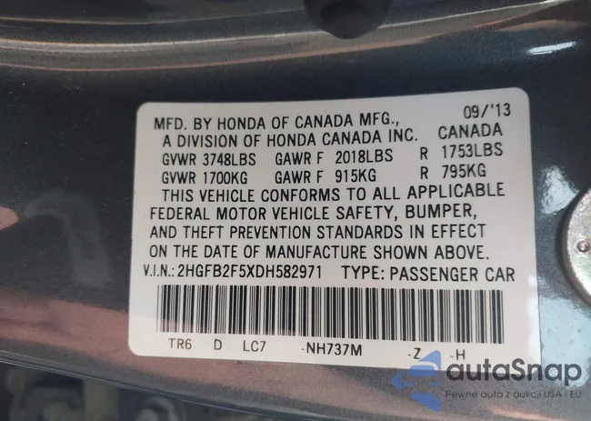 2HGFB2F5XDH582971: 43328679