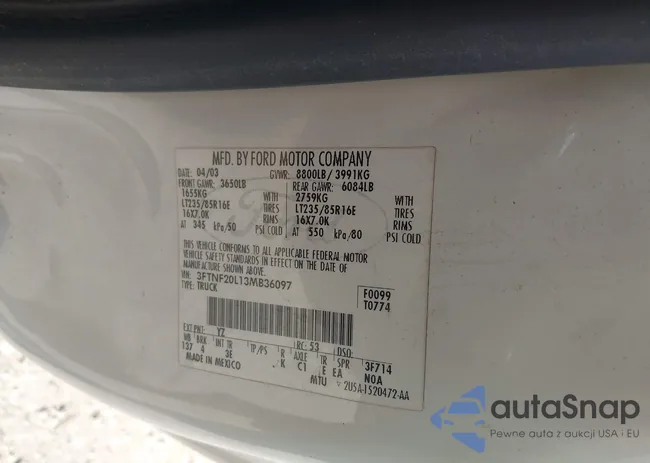 3FTNF20L13MB36097: 43329750