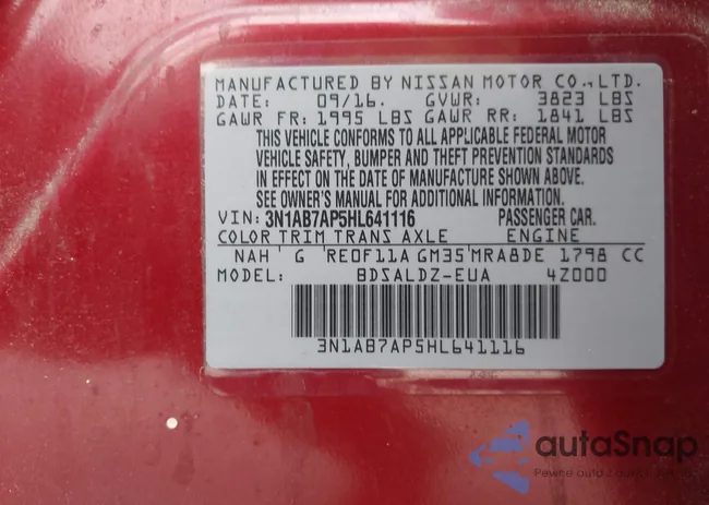 3N1AB7AP5HL641116: 43329927