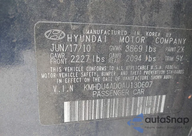 KMHDU4AD0AU130607: 43330170