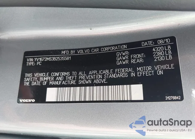 YV1672MS3B2535581: 43330241