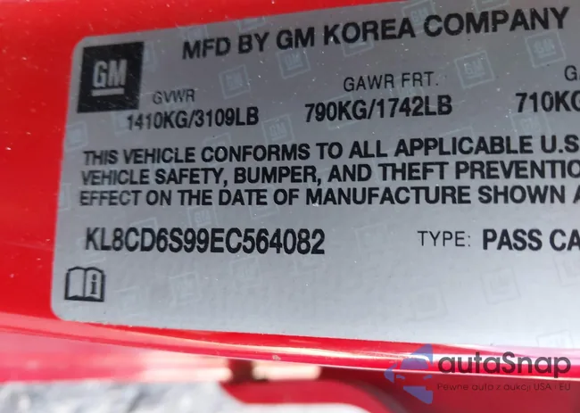 KL8CD6S99EC564082: 43330267