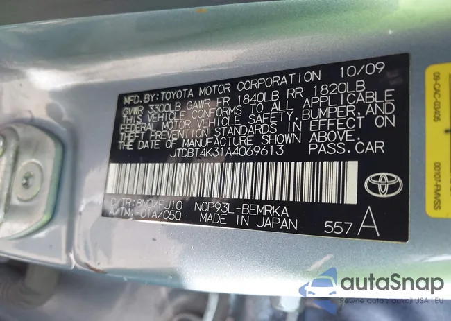 JTDBT4K31A4069613: 43329343