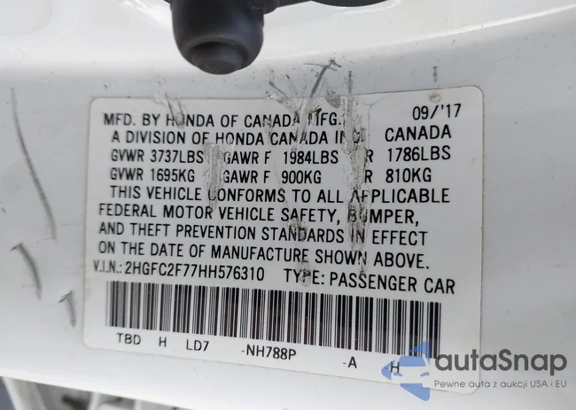 2HGFC2F77HH576310: 43329369