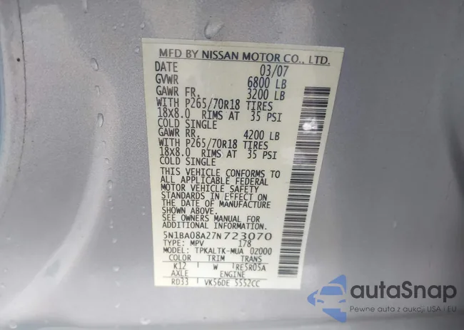 5N1BA08A27N723070: 43329395