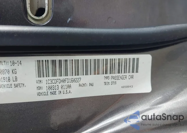 1C3CDFDH0FD160227: 43329426