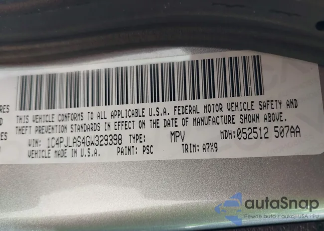 1C4PJLAS4GW329398: 43329598