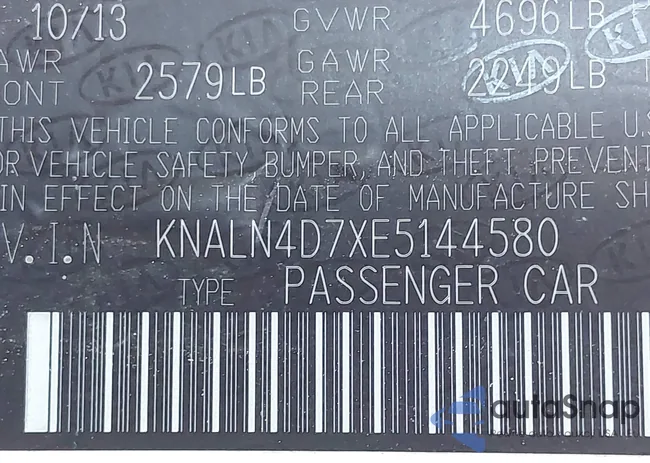 KNALN4D7XE5144580: 43329632