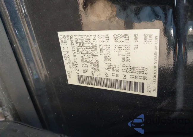 5N1AZ2DJ2LN121673: 43329675