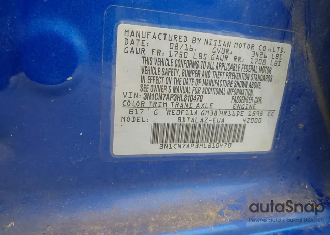 3N1CN7AP3HL810470: 43330791