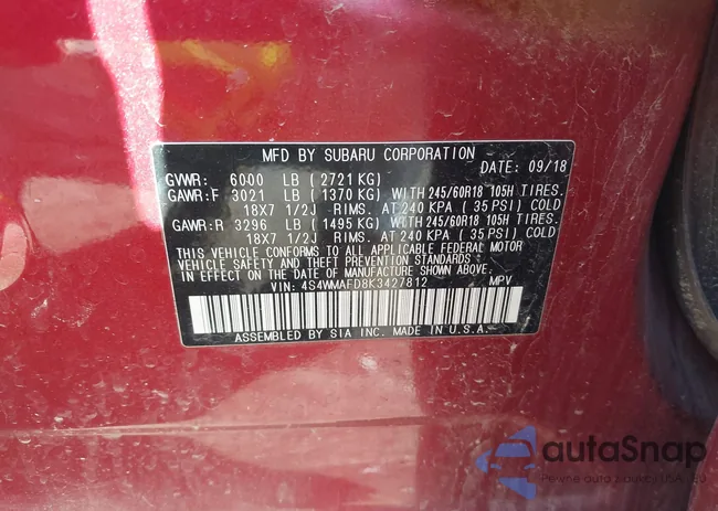 4S4WMAFD8K3427812: 43330798