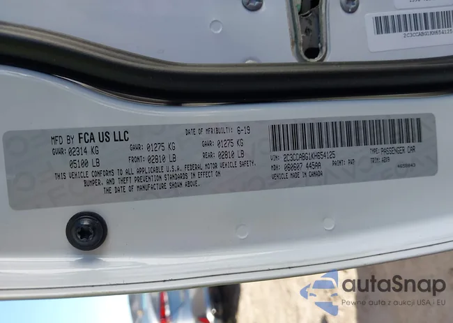 2C3CCABG1KH654125: 43330984