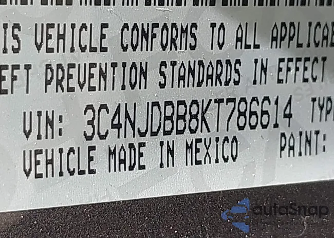 3C4NJDBB8KT786614: 43331720